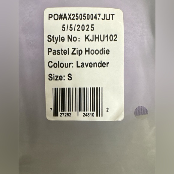 NWT COMFRT Pastel Zip Hoodie- Unisex Size Small - Picture 7 of 8